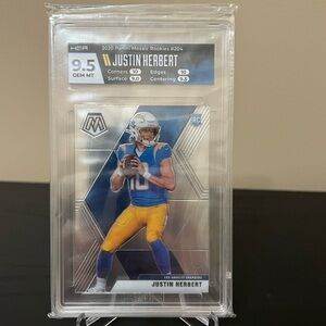 Justin Herbert 2020 Mosaic HGA 9.5 Gem MT Graded NFL Football Rookie Card 🔥🏈 QB